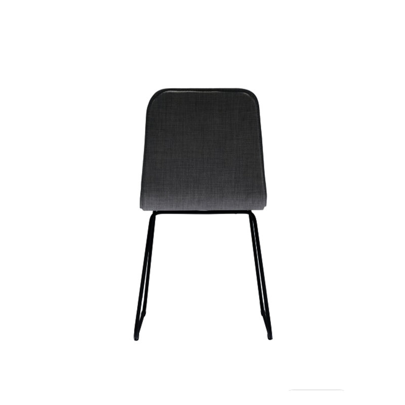 Chaise rembourrée, Gris foncé