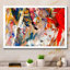 «Colorful Abstract Strokes», reproduction d'art sur toile flottante