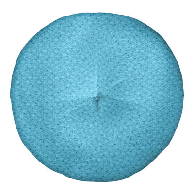 Coussin de sol à motif de treillis hexagonal Katelyn Elizabeth