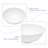16"X16" White Ceramic C Vessel Bathroom Sink