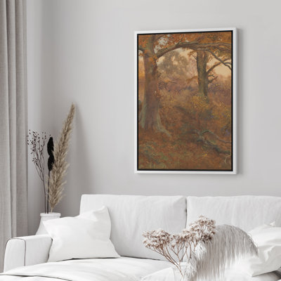 Automne, automne, arbres, brun, classique, paysage, illustrations, rustique, campagne française