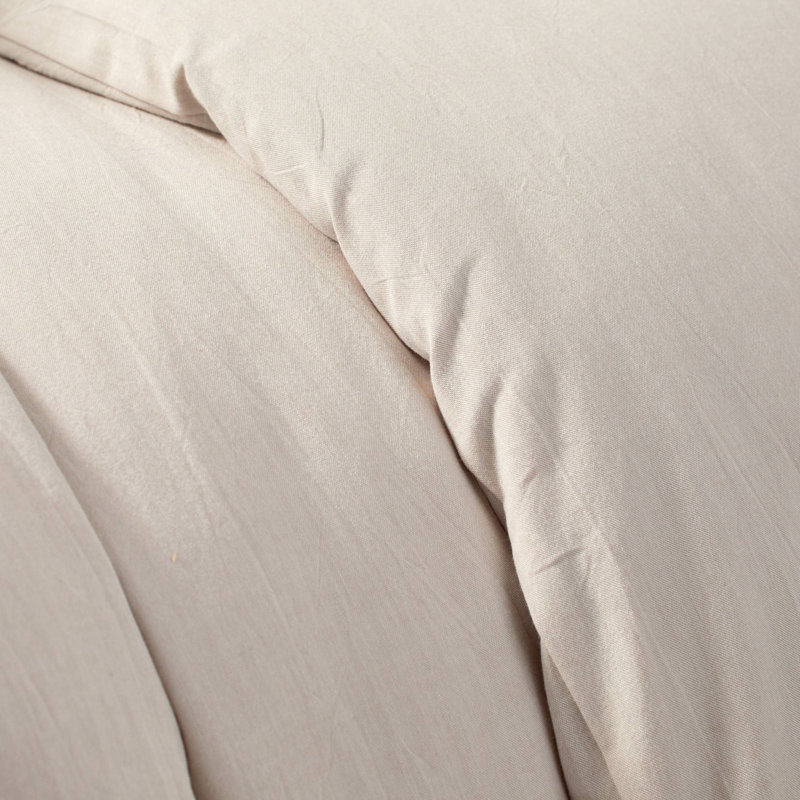 Hedge Solid Colour Duvet Cover, Gilded Beige