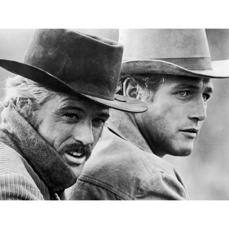 Robert Redford et Paul Newman, H 28 po x l 37 po