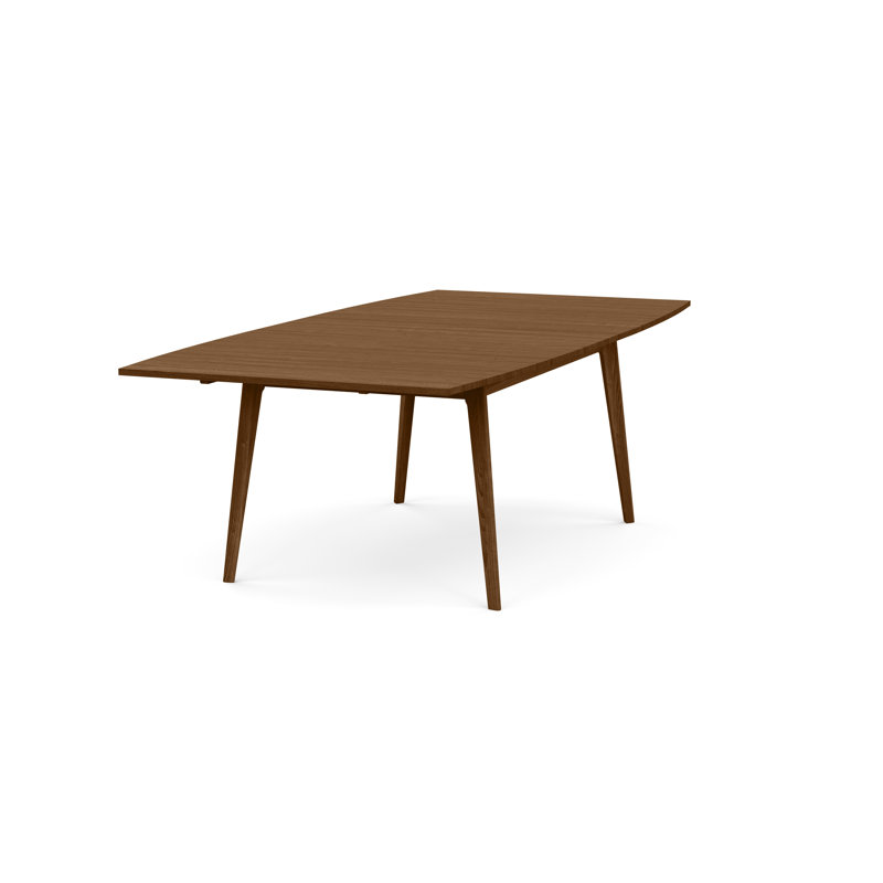 Catalina Four Leg Extension Table, 60" L x 40" W, Natural Walnut