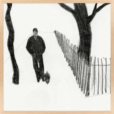 Walking the Dog Print by Simon Schneiderman