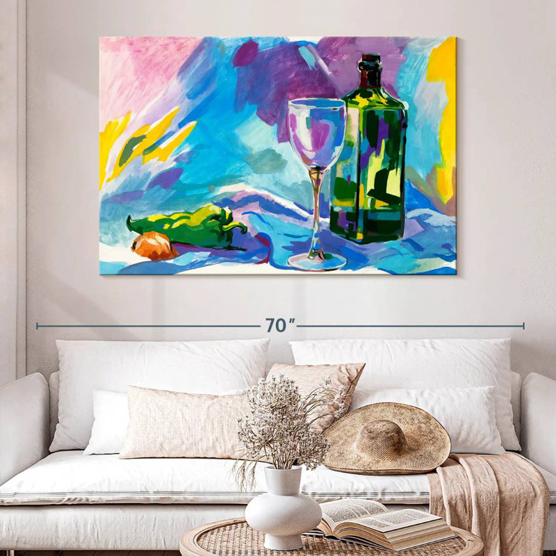 Yarlin Alcohol, 34" H x 51" W