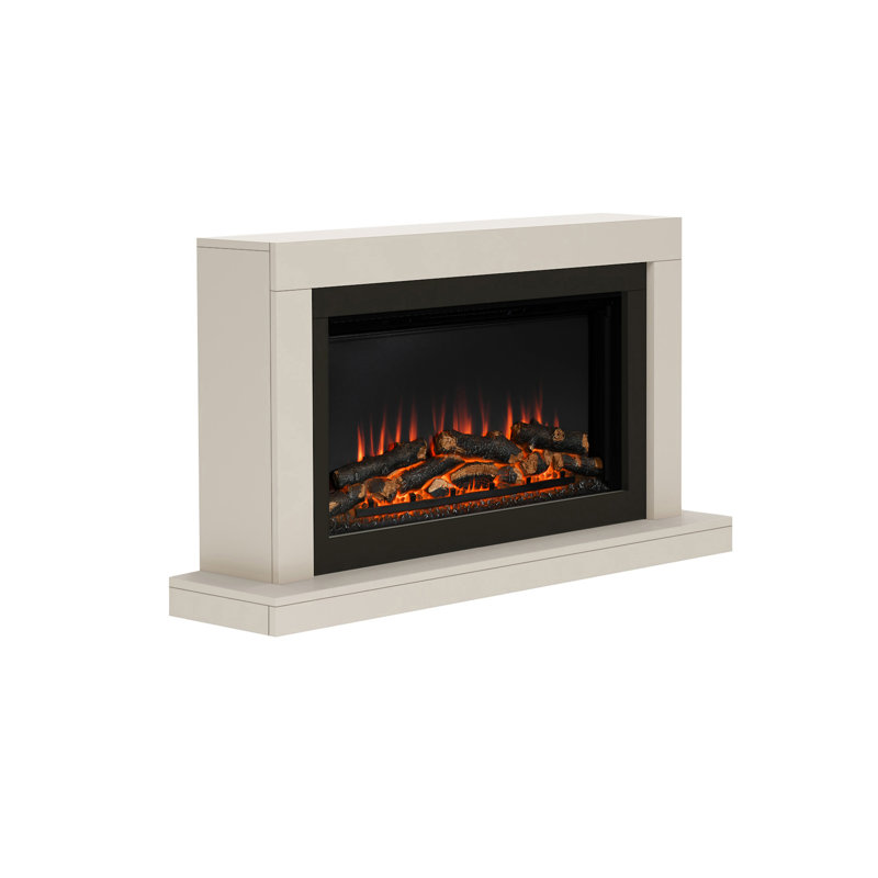 Elyce Wall Mounted Electric Fireplace, 60.2 cm H x 110 cm W X 25.5 cm D