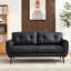 Corvo 61' Faux Leather Flared Arms Loveseat-1375517451