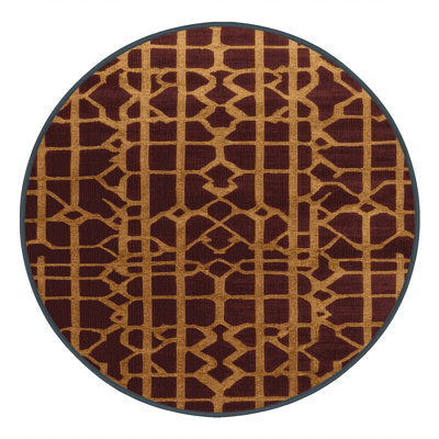 Machine Washable Trellis Black Area Rug
