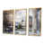 Toile avec cadre flottant or