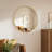 Alauni Metal Round Wall Mirror,Decorative Mirror for Bathroom,Entryway,Hallway -1300406102-1300406103
