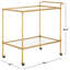 Tenasia Metal And Glass Bar Cart