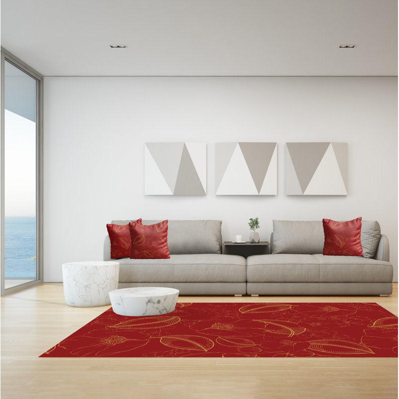 Gefferie Floral Area Rug, Rectangle 155 x 230cm