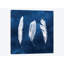 Reproduction d'art graphique sur toile «Cyanorph Feathers II»-29282192-74729782-74730207