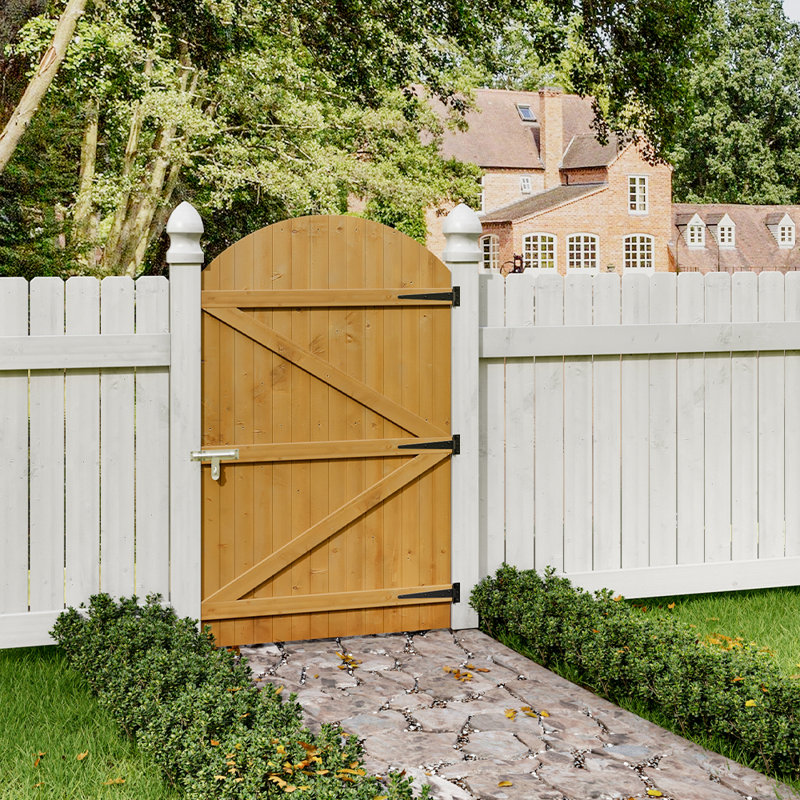 Wood Gate, Yellow, 150cm H x 90cm W x 6cm W