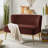 Euclid 47" Velvet 2-Seat Armless Loveseat-835275395