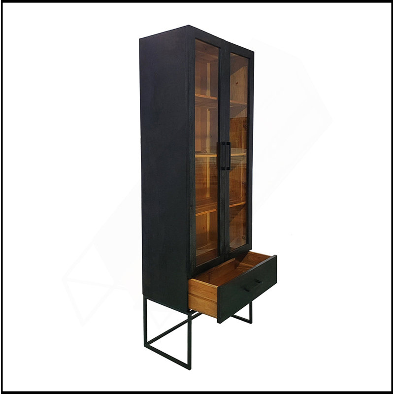 Versatile Rectangular Cabinet With Multiple Shelves For Efficient Storage