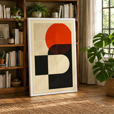 Modernist Geometry Geometric - Wrapped Canvas