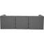 Canapé modulaire en velours à accoudoirs carrés de 99 po Klecka-87475439