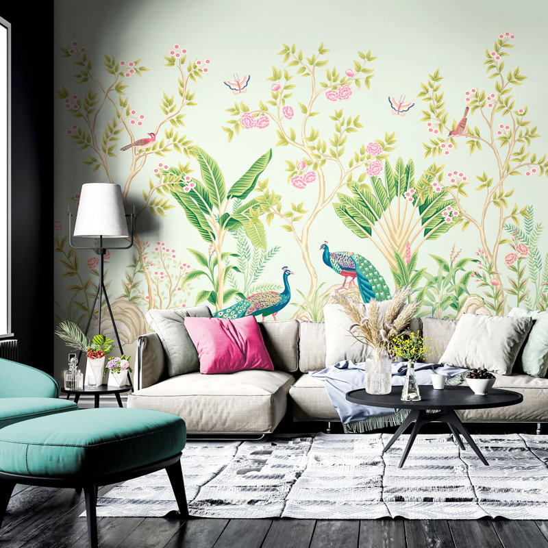 2.4m x 3m Wallpaper Roll, Green