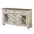 Blanc antique / brun sélectionné