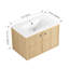 Meuble-lavabo de salle de bain mural en céramique 30 po 30 po, porte, armoire de rangement pour salle de bain
