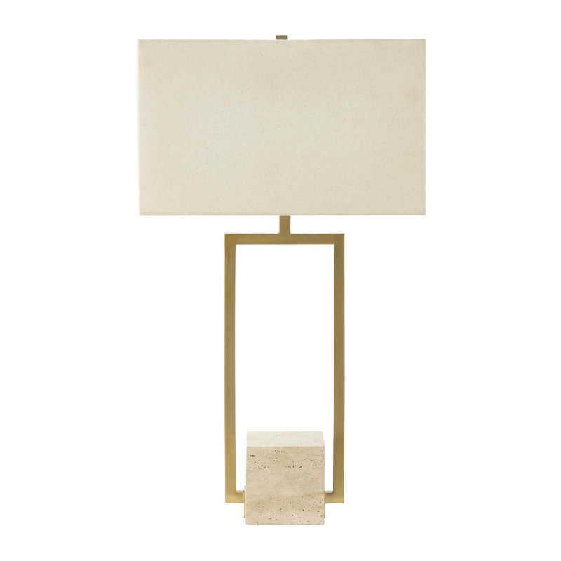 Uttermost Warrick Modern Travertine Table Lamp