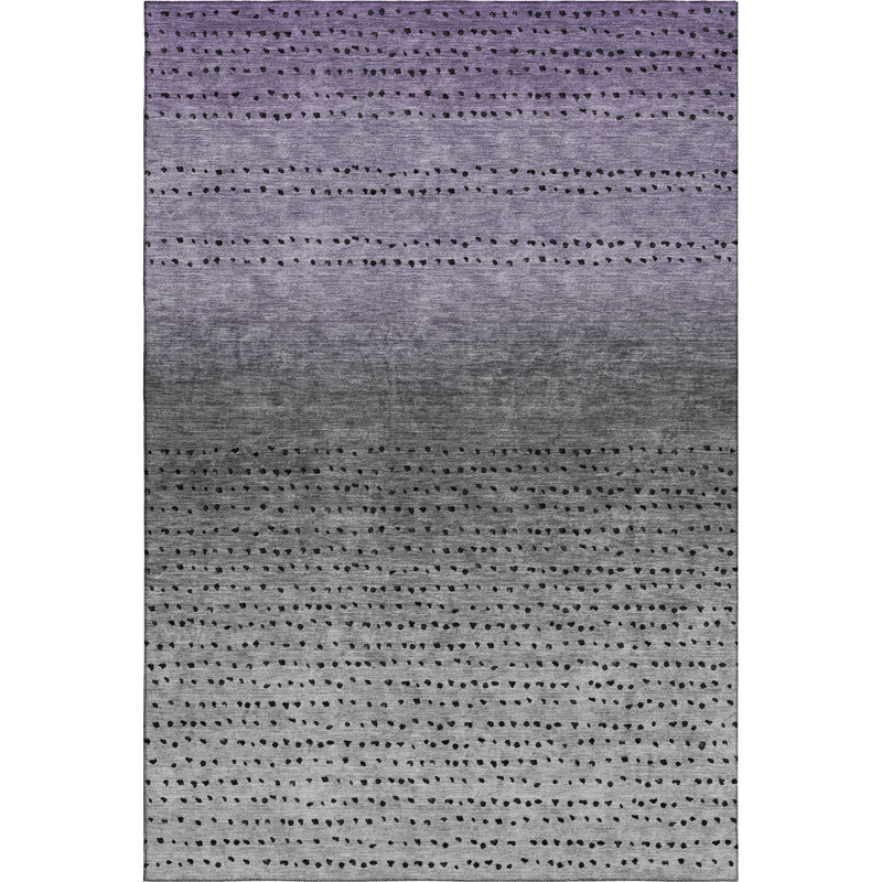 Premium Machine Washable Ansley Abstract Rug, Rectangle 10' x 14'
