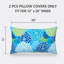 Ensemble de 2 housses de coussin lombaire intérieur / extérieur 12 po x 34 po hydrofuges et résistantes à la décoloration
