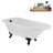 62" Streamline Clawfoot Tub,Tray,Drain, Clawfeet-101628982-102218230