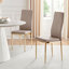 Carennac Modern High Gloss & Glass Dining Table with 6 Luxury Faux Leather Chairs-1471315319-1452111083