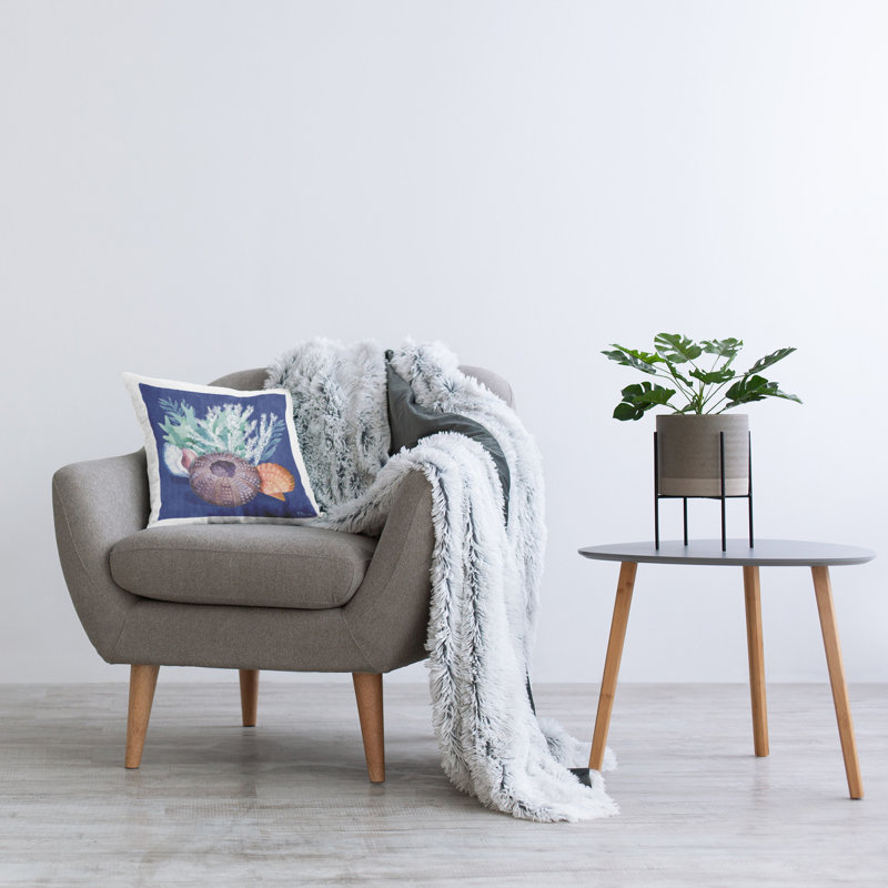 Coussin décoratif imprimé Urchin Sea Life par Paul Brent