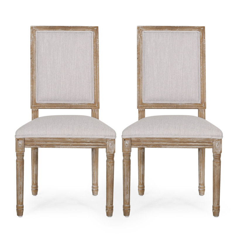 Chaise de salle à manger, Gris, Naturel