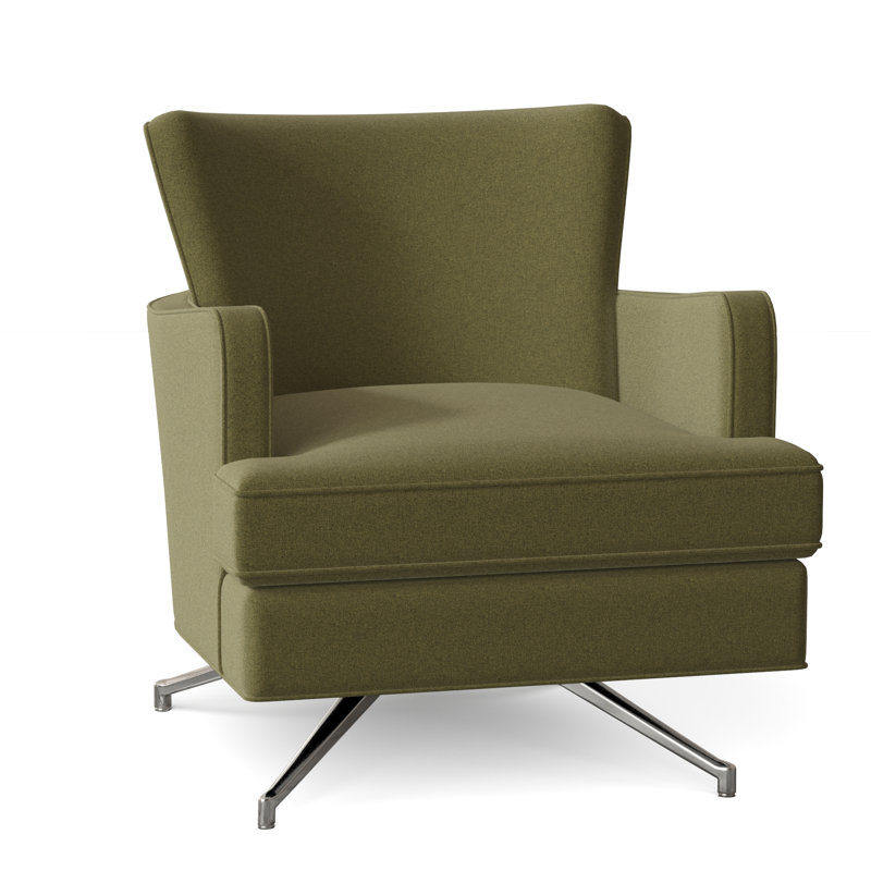 Kyle Swivel Armchair, Nickel, Sage (8789 30)