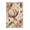 Tapis floral moelleux doux et classique Temaraia Magnolia - reliure beige