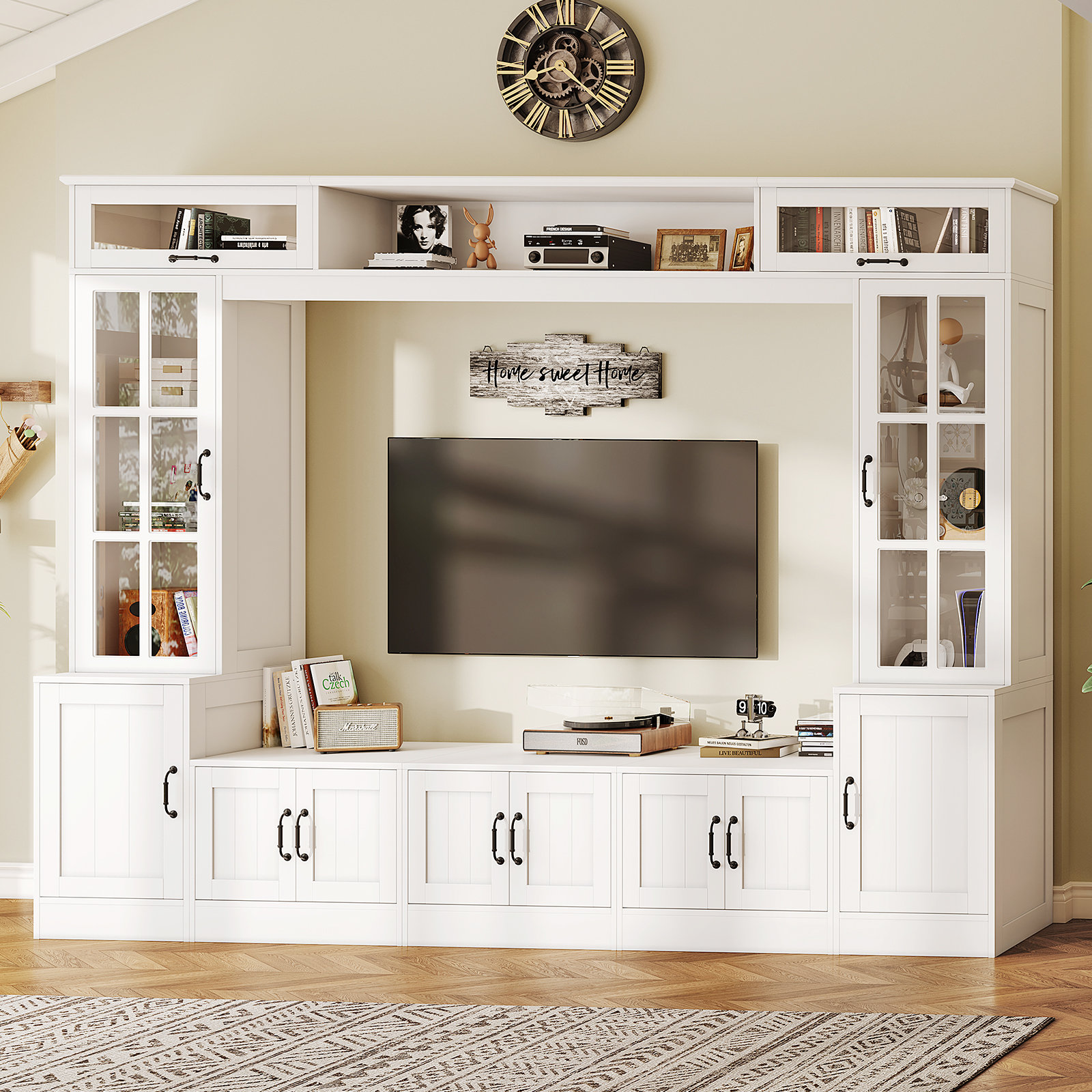 Brayden Studio® Modern TV Stand with LED Lights & Storage