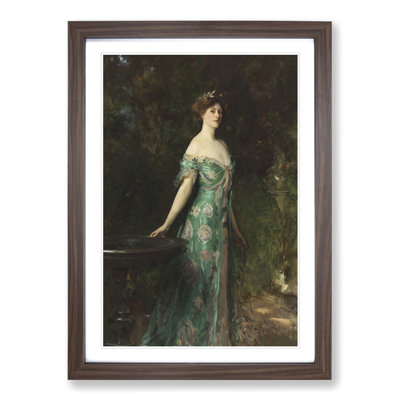 Portrait of Millicent Leveson by John Singer Sargent - Framed Print