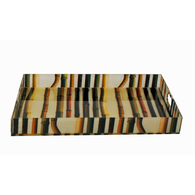 Bamboo Fabric Encased in Acrylic Tray