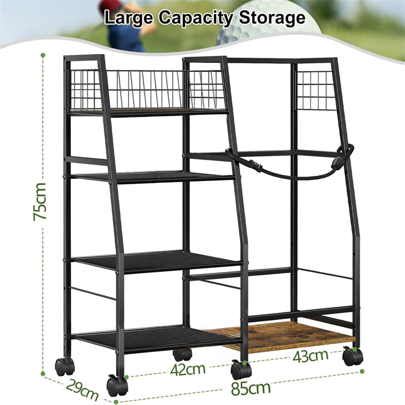 Metal Freestanding Multi-Use Sports Rack