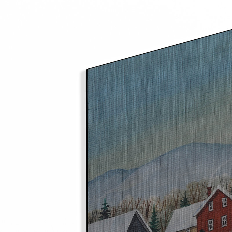 Art mural en métal Winston Porter «At the Ice Patch» par Sharon Mark, H 36 po x l 36 po