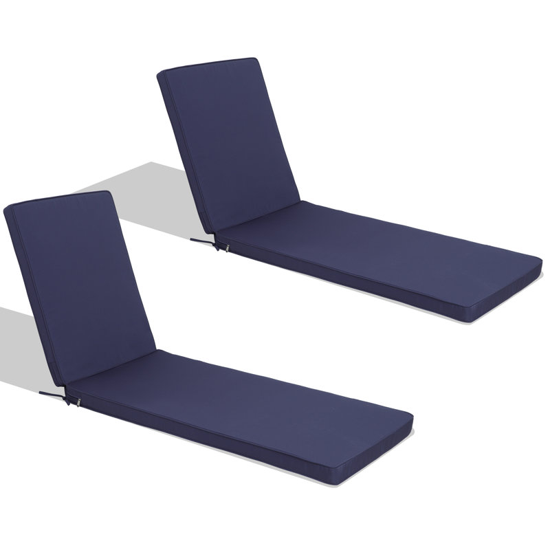 Ensemble de 2 coussins de chaise longue d'extérieur avec coussins de siège Funiture