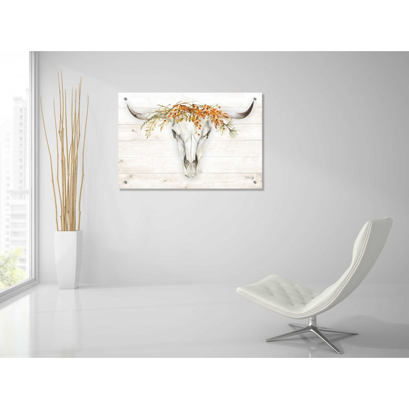 «Fall Steer Skull» par Marla Rae, H 24 po x l 36 po x P 0,2 po