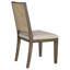 Chaises d'appoint en rotin tissé à dossier, ensemble de 2