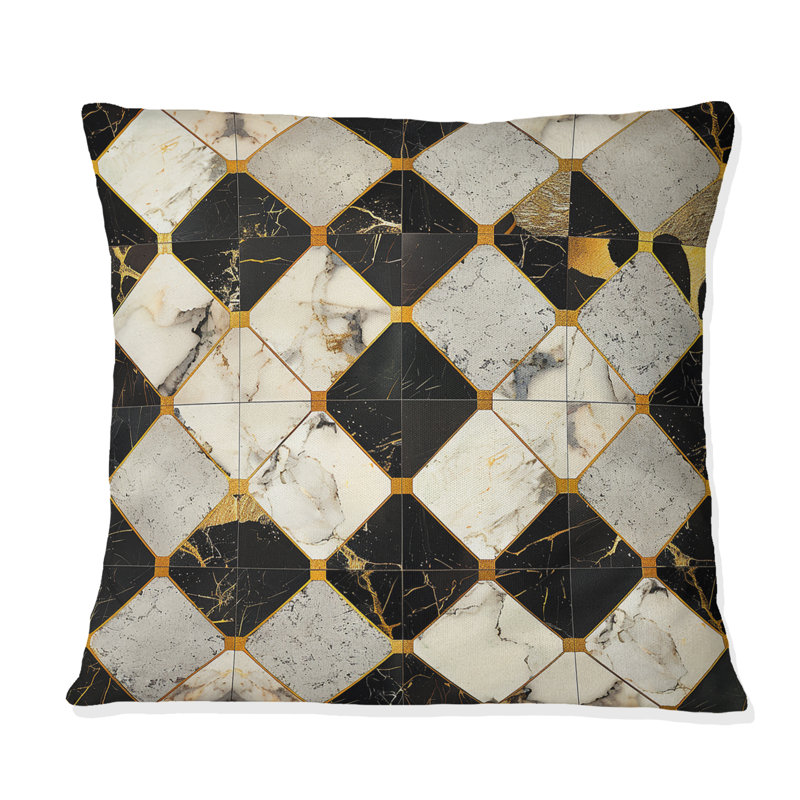 Coussin Gold, H 16 po x l 16 po
