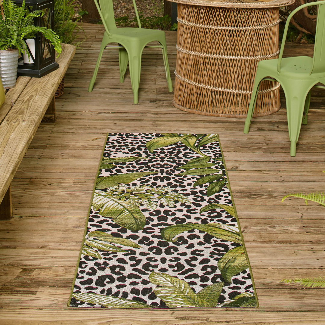 Asuna Washable Floral Indoor / Outdoor Rug Lark Manor™ Rug 