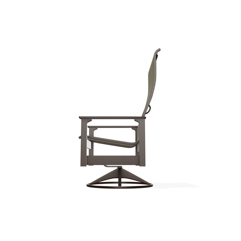 Leeward Polymer Outdoor Lounge Chair, Kona, Elevation Stone