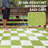 Large Waterproof Outdoor Rug, Reversible Plastic Straw Patio Mat - Modern Geometric Plaid Carpet, UV Resistant, Collapsible for Camping, Picnic, Deck, Backyard - Green White, 8x10ft
