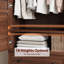 Armoire-penderie 72 po avec 2 tiroirs et 2 tablettes réglables pour la chambre à coucher-1056101841
