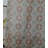 Bohemian Handcrafted Linen Curtains – Peach & Grey Block Print Floral Jhroka Window Drapes-455144909