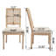 Ensemble de 2 chaises de salle à manger rembourrées